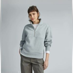 Everlane THE RETRACK HALF-ZIP SWEATSHIRT size XL